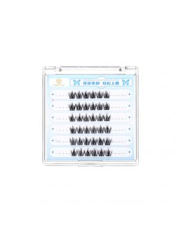 6 rows pre-glued cluster lash//11 styles in popular
